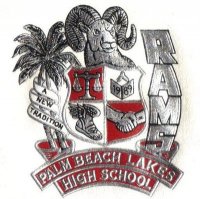 The logo of Palm Beach Lakes High School in West Palm Beach, Florida. 