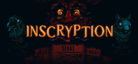 The title screen of the mysterious card game. 