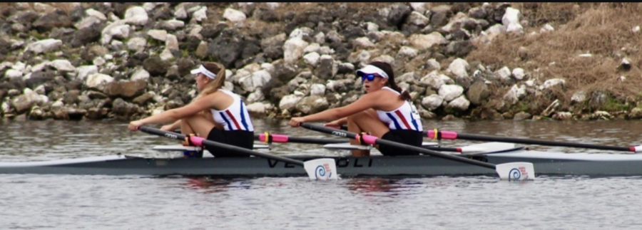 The North Palm Beach Rowing Club practicing. 