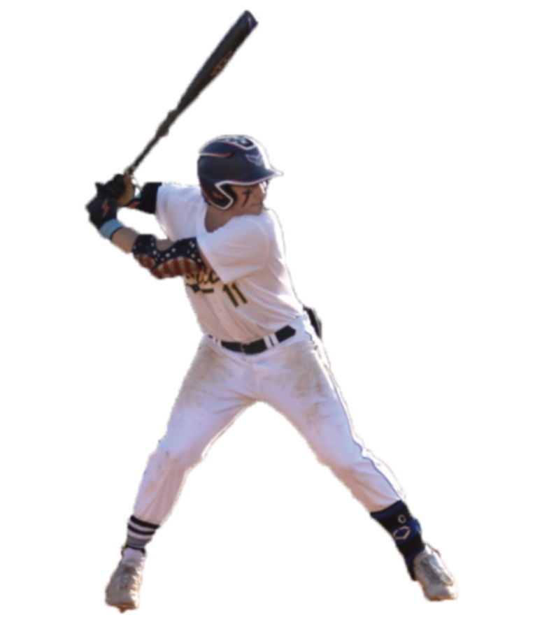 A Suncoast baseball player getting ready to hit a home run. 